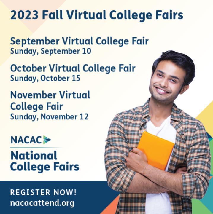 2023 Fall Virtual Fairs September Virtual College Fair